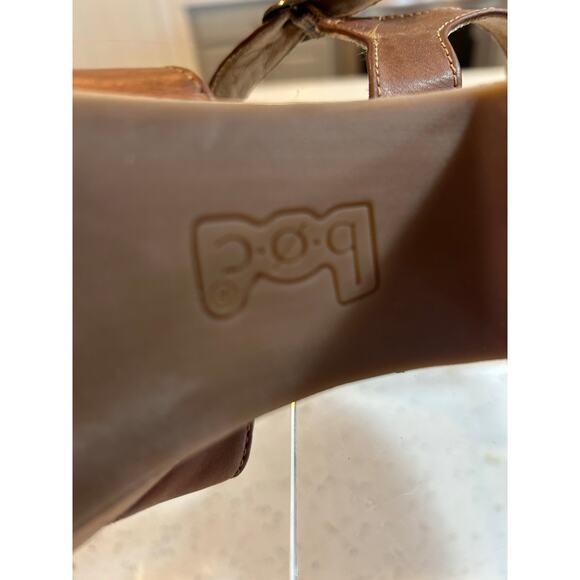 b.o.c Brown Strappy Chunky Heel Platform Sandals - Size 11M - Picture 5 of 5